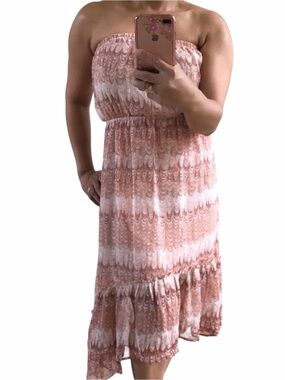 Forever 21 High Low Strapless Dress Size S